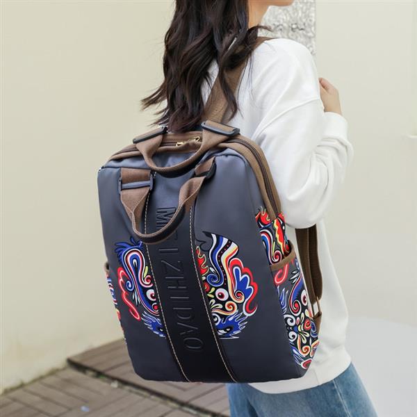 Grote foto large travel student bag for women canvas fashion school shoulder backpack sieraden tassen en uiterlijk rugtassen