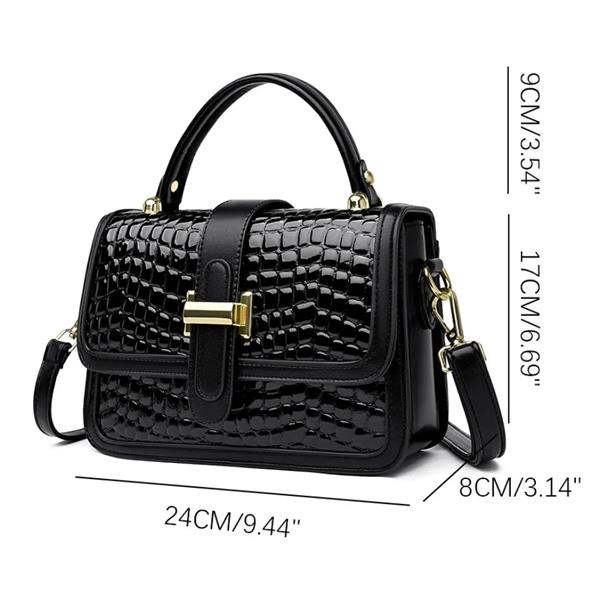 Grote foto luxury fashion bag pu leather retro print crossbody shoulder bag women girls sieraden tassen en uiterlijk damestassen