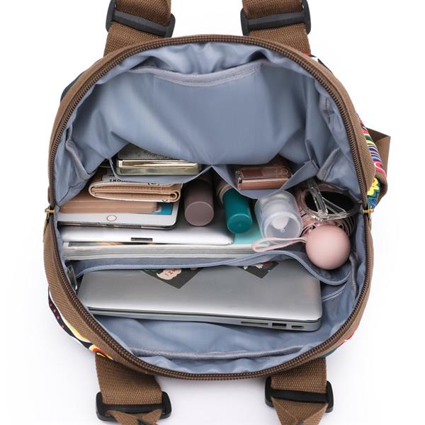Grote foto large travel student bag for women canvas fashion school shoulder backpack sieraden tassen en uiterlijk rugtassen