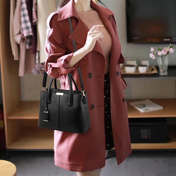 Grote foto large tote bag for women square shoulder pu leather crossbody handbag sieraden tassen en uiterlijk damestassen