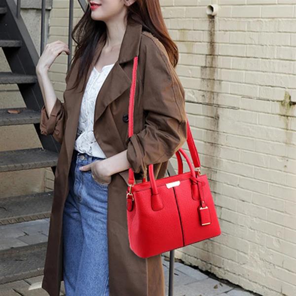 Grote foto large tote bag for women square shoulder pu leather crossbody handbag sieraden tassen en uiterlijk damestassen