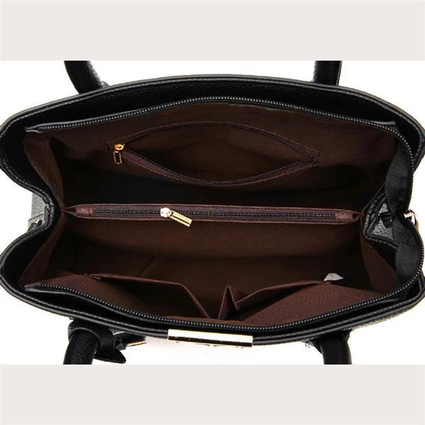 Grote foto large tote bag for women square shoulder pu leather crossbody handbag sieraden tassen en uiterlijk damestassen