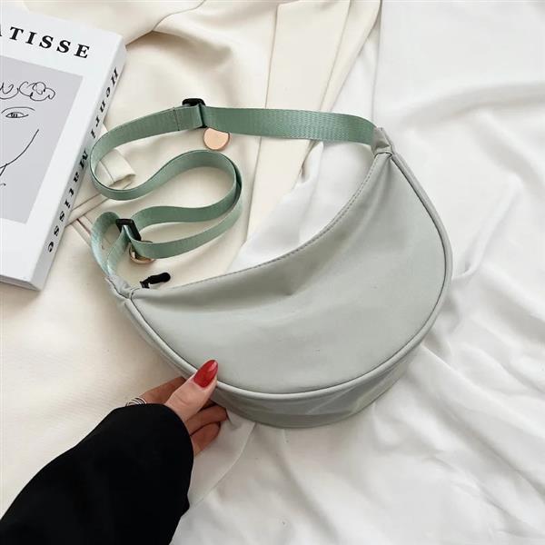 Grote foto solid color shoulder bag for women polyester crossbody satchel chest handbag sieraden tassen en uiterlijk damestassen