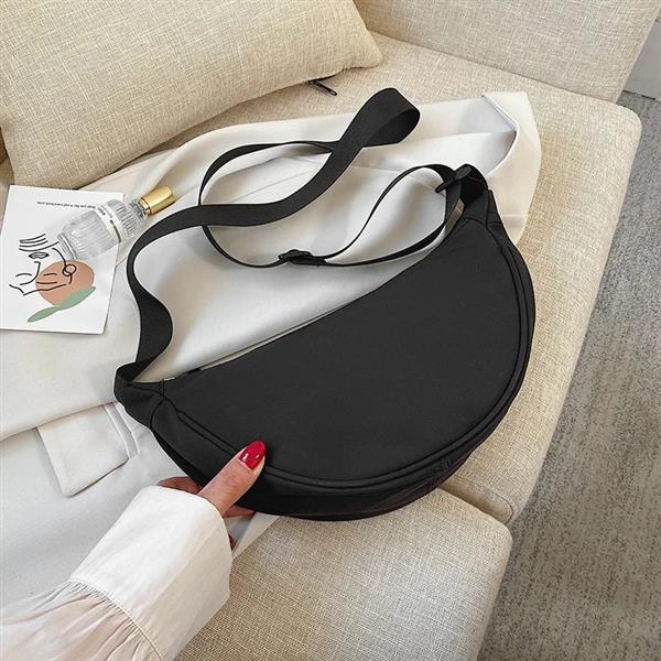 Grote foto solid color shoulder bag for women polyester crossbody satchel chest handbag sieraden tassen en uiterlijk damestassen