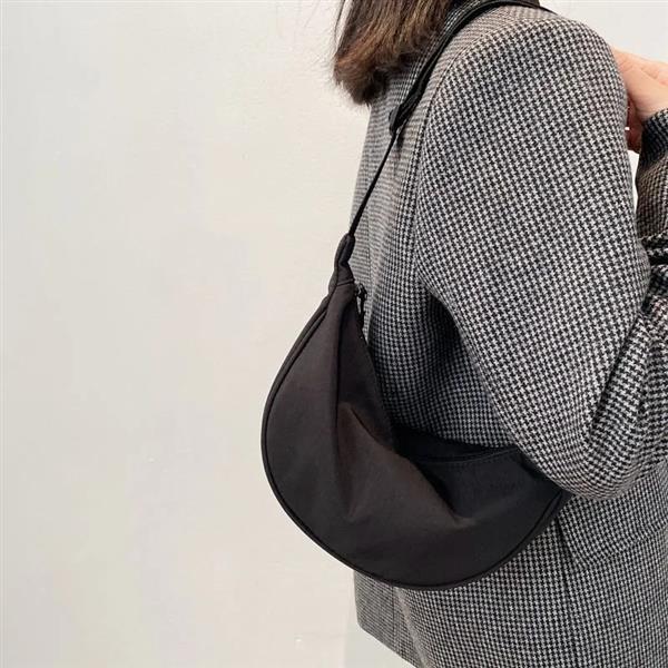 Grote foto solid color shoulder bag for women polyester crossbody satchel chest handbag sieraden tassen en uiterlijk damestassen
