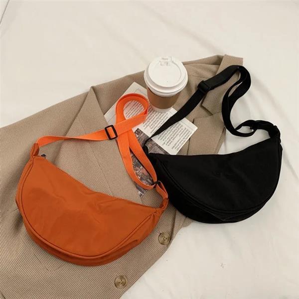 Grote foto solid color shoulder bag for women polyester crossbody satchel chest handbag sieraden tassen en uiterlijk damestassen