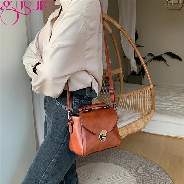 Grote foto small crossbody bag for women with clasp pu leather shoulder handbag purse sieraden tassen en uiterlijk damestassen