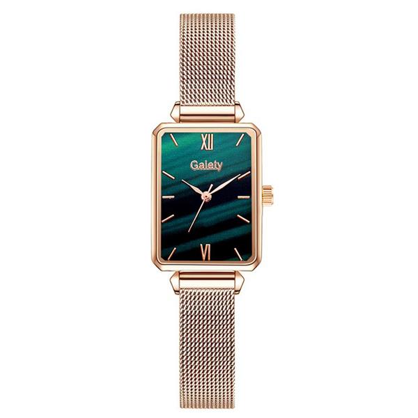Grote foto luxe vierkant horloge voor dames armband met quartz wijzerplaat kleding dames horloges