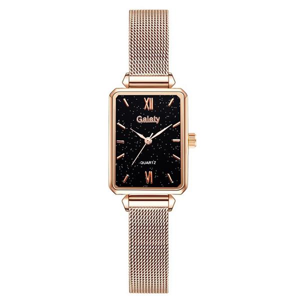 Grote foto luxe vierkant horloge voor dames armband met quartz wijzerplaat kleding dames horloges