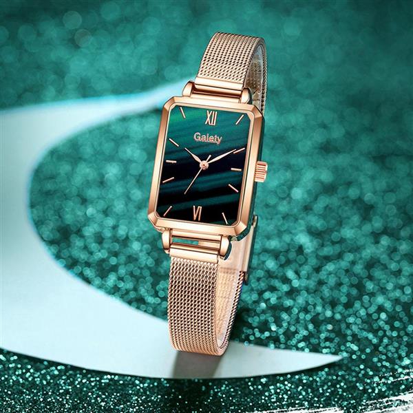 Grote foto luxe vierkant horloge voor dames armband met quartz wijzerplaat kleding dames horloges