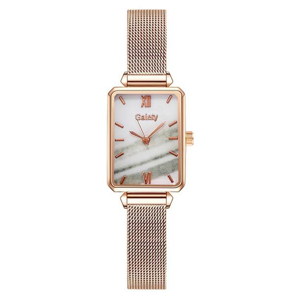 Grote foto luxe vierkant horloge voor dames armband met quartz wijzerplaat kleding dames horloges