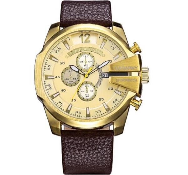 Grote foto vintage militair horloge voor heren lederen horlogeband quartz horloge kleding dames horloges