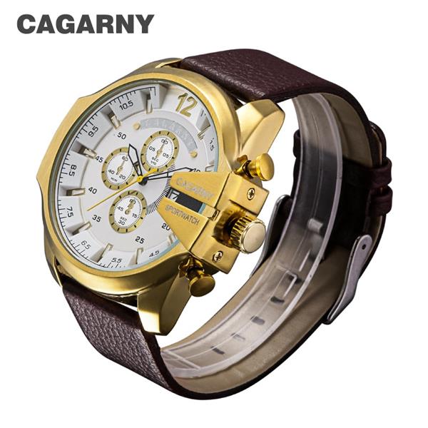 Grote foto vintage militair horloge voor heren lederen horlogeband quartz horloge kleding dames horloges