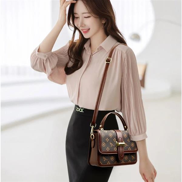 Grote foto luxury fashion bag pu leather retro print crossbody shoulder bag women girls sieraden tassen en uiterlijk damestassen