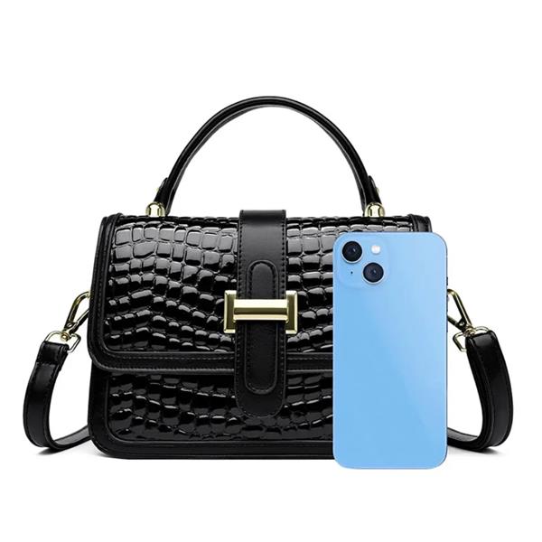 Grote foto luxury fashion bag pu leather retro print crossbody shoulder bag women girls sieraden tassen en uiterlijk damestassen