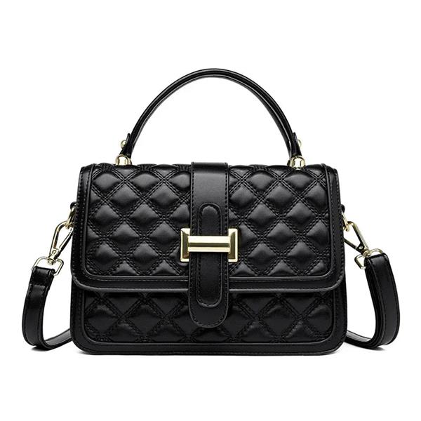 Grote foto luxury fashion bag pu leather retro print crossbody shoulder bag women girls sieraden tassen en uiterlijk damestassen