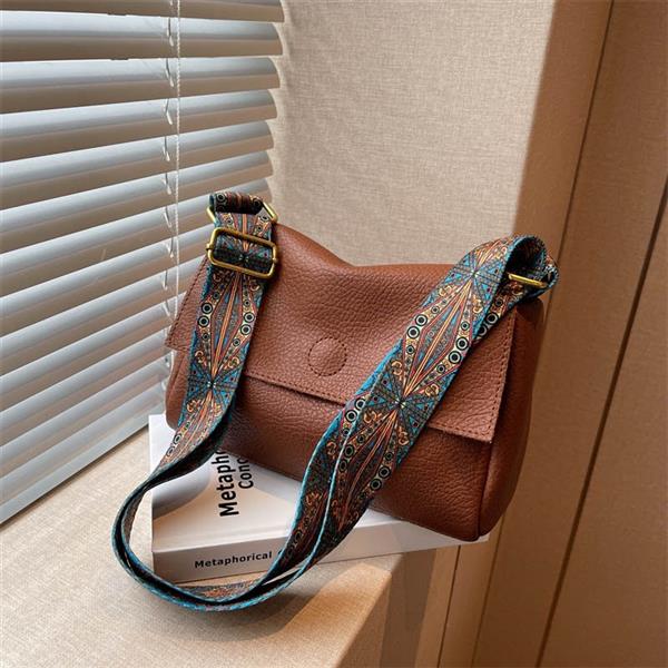 Grote foto solid leather crossbody bag for women shoulder tote handbag purse sieraden tassen en uiterlijk damestassen