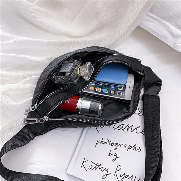 Grote foto plaid waist bag for women pu leather crossbody shoulder fanny pack hip purse sieraden tassen en uiterlijk damestassen
