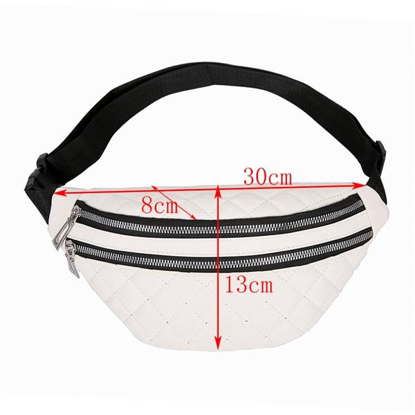 Grote foto plaid waist bag for women pu leather crossbody shoulder fanny pack hip purse sieraden tassen en uiterlijk damestassen