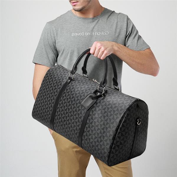 Grote foto grote reisschoudertas waterdichte fitness pu lederen bagagehandtas sieraden tassen en uiterlijk schoudertassen