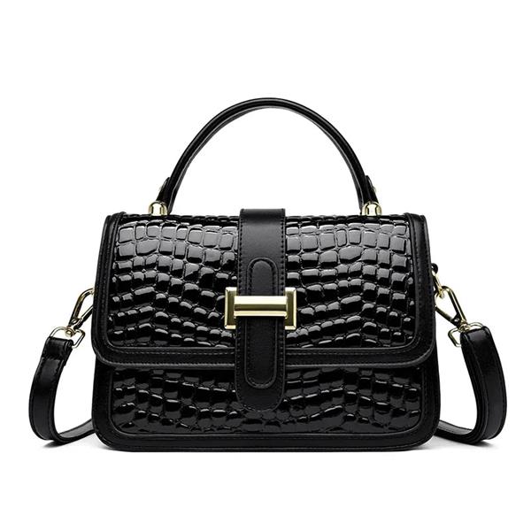 Grote foto luxury fashion bag pu leather retro print crossbody shoulder bag women girls sieraden tassen en uiterlijk damestassen