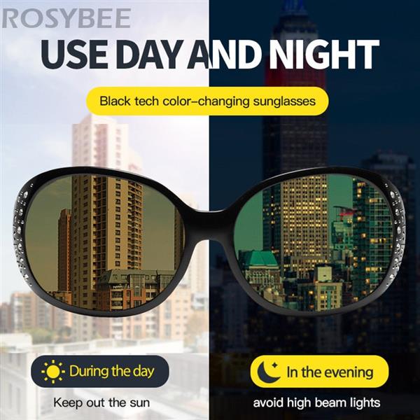 Grote foto day night sunglasses for women photochromic vision polarized shades kleding dames sieraden
