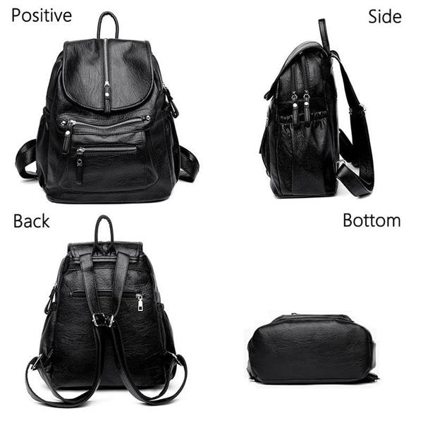 Grote foto vintage pu leren rugzak voor dames schoudertas voor reisschool mochilas met rits sieraden tassen en uiterlijk rugtassen
