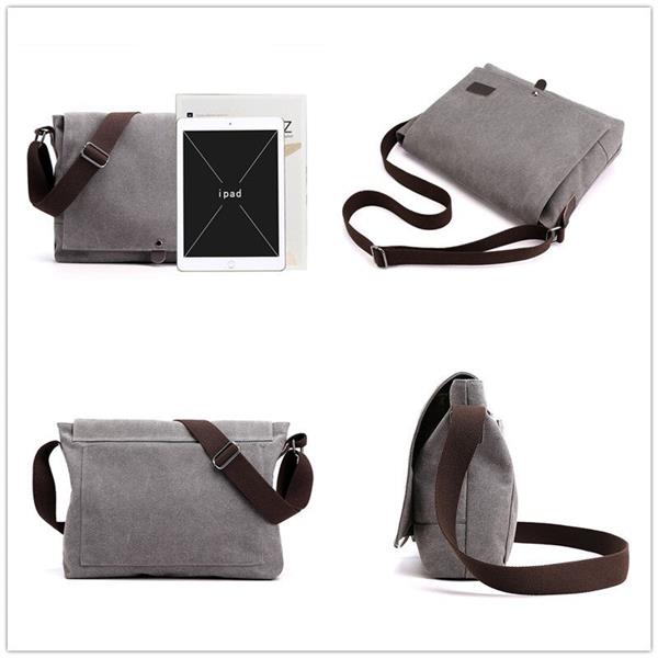 Grote foto canvas crossbody schoudertas voor heren modieuze casual flap satchel sieraden tassen en uiterlijk schoudertassen