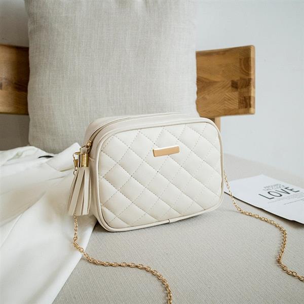 Grote foto kleine messenger bag met borduurwerk en ketting voor dames mode crossbody handtas sieraden tassen en uiterlijk damestassen