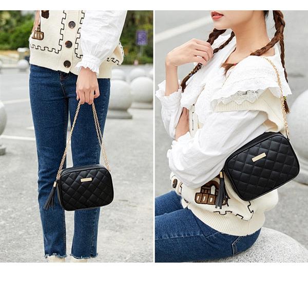 Grote foto kleine messenger bag met borduurwerk en ketting voor dames mode crossbody handtas sieraden tassen en uiterlijk damestassen