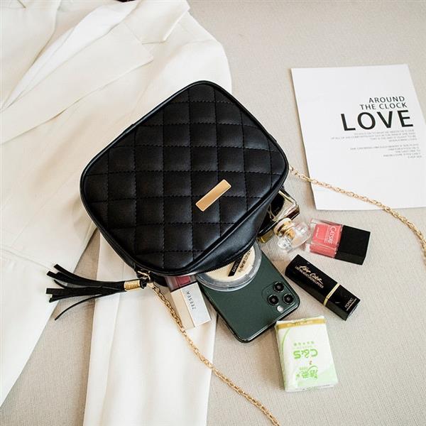 Grote foto kleine messenger bag met borduurwerk en ketting voor dames mode crossbody handtas sieraden tassen en uiterlijk damestassen