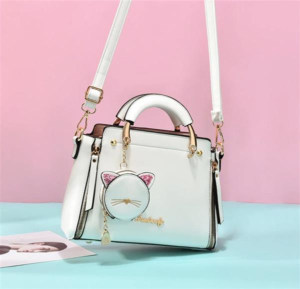Grote foto trendy fashion handtas met kattentasje voor dames schoudertas messenger portemonnee sieraden tassen en uiterlijk damestassen