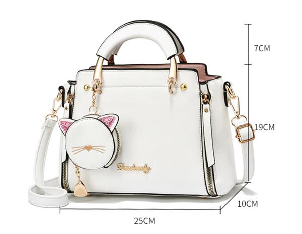 Grote foto trendy fashion handtas met kattentasje voor dames schoudertas messenger portemonnee sieraden tassen en uiterlijk damestassen