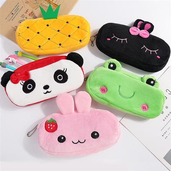 Grote foto cartoon dieren pluche etui kawaii etui voor school en kantoorbenodigdheden verzamelen overige verzamelingen