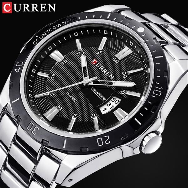 Grote foto mechanisch zakelijk horloge voor heren quartz horloge roestvrij stalen band polshorloge kleding dames horloges