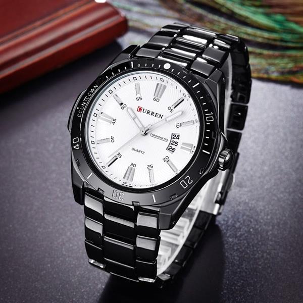 Grote foto mechanisch zakelijk horloge voor heren quartz horloge roestvrij stalen band polshorloge kleding dames horloges