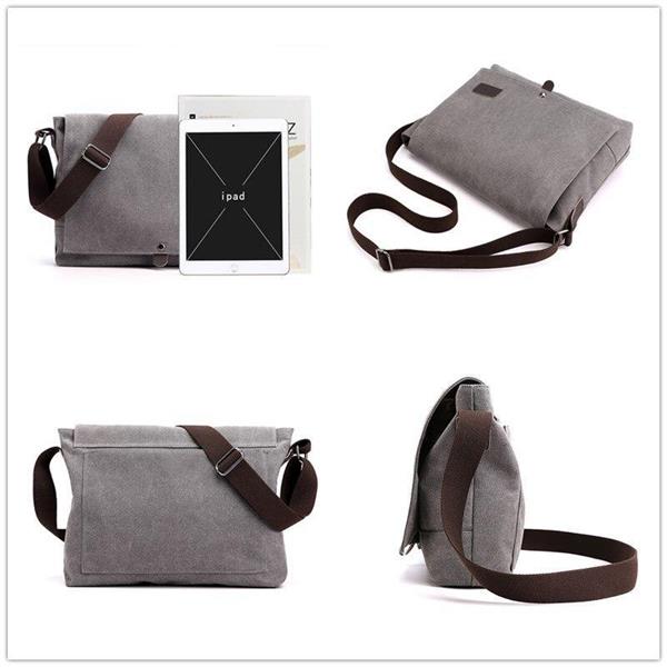 Grote foto canvas crossbody schoudertas voor heren modieuze casual flap satchel sieraden tassen en uiterlijk schoudertassen