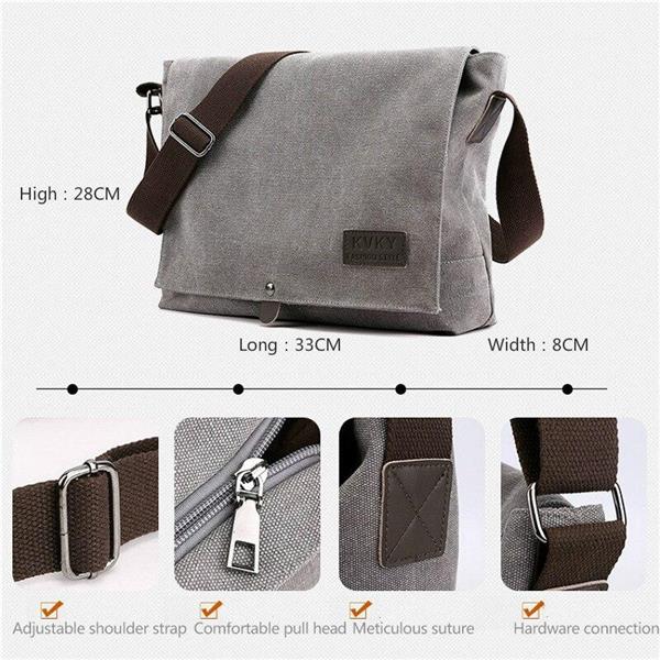 Grote foto canvas crossbody schoudertas voor heren modieuze casual flap satchel sieraden tassen en uiterlijk schoudertassen