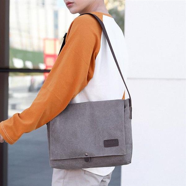 Grote foto canvas crossbody schoudertas voor heren modieuze casual flap satchel sieraden tassen en uiterlijk schoudertassen