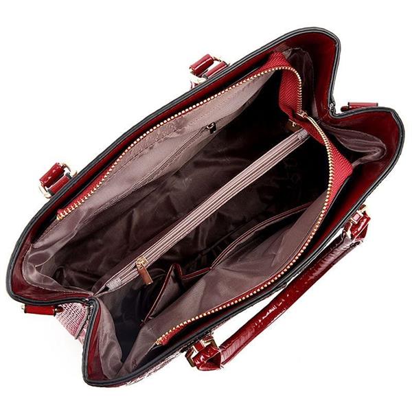 Grote foto luxe leren draagtas designer handtas schoudertas met grote capaciteit voor dames sieraden tassen en uiterlijk damestassen