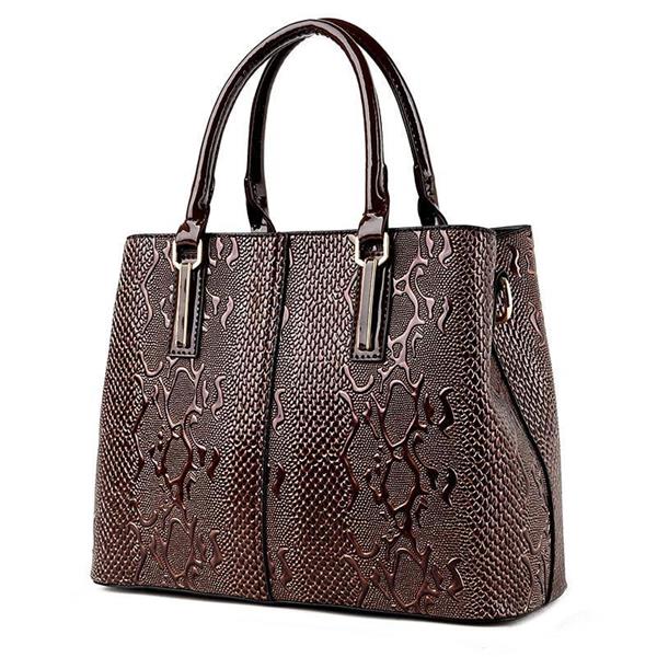 Grote foto luxe leren draagtas designer handtas schoudertas met grote capaciteit voor dames sieraden tassen en uiterlijk damestassen