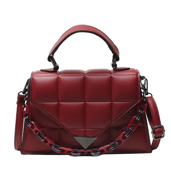 Grote foto luxe schoudertas met klep en ketting voor dames mode pu lederen handtas handtas klassiek sieraden tassen en uiterlijk damestassen