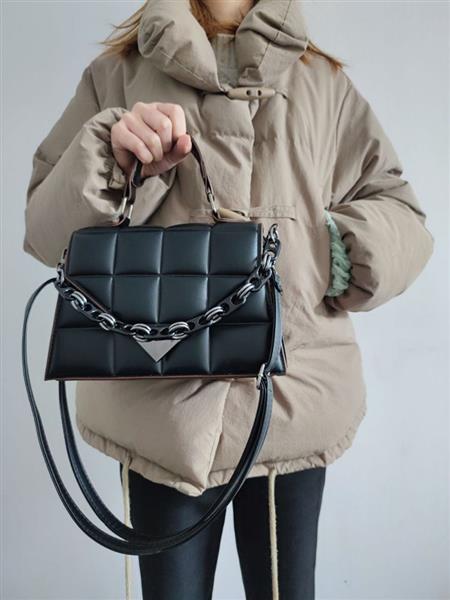 Grote foto luxe schoudertas met klep en ketting voor dames mode pu lederen handtas handtas klassiek sieraden tassen en uiterlijk damestassen