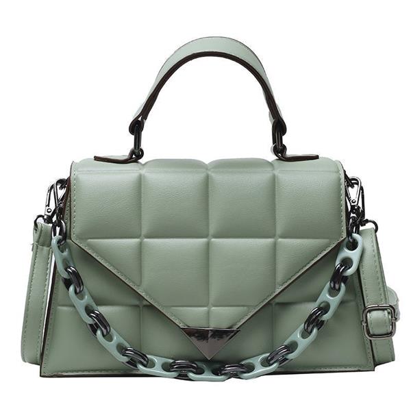 Grote foto luxe schoudertas met klep en ketting voor dames mode pu lederen handtas handtas klassiek sieraden tassen en uiterlijk damestassen