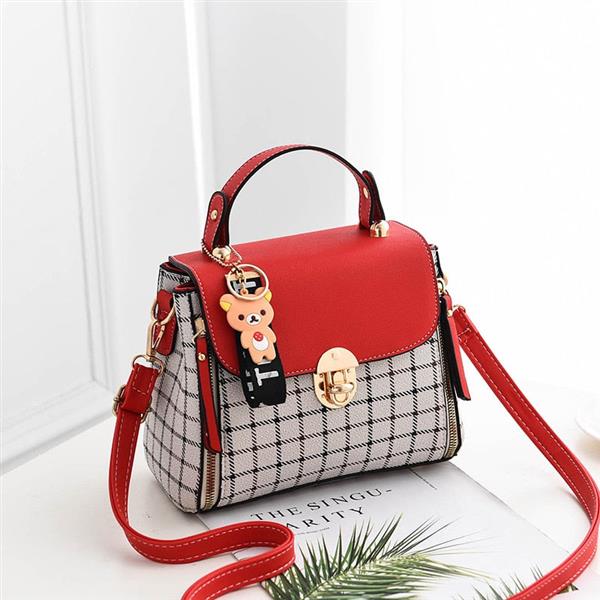 Grote foto koreaanse mode geruite tas voor dames schouderpakket crossbody handtas portemonnee sieraden tassen en uiterlijk damestassen