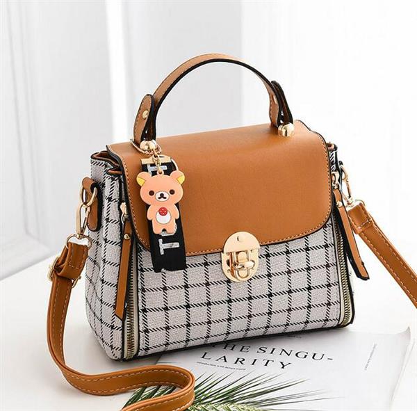 Grote foto koreaanse mode geruite tas voor dames schouderpakket crossbody handtas portemonnee sieraden tassen en uiterlijk damestassen