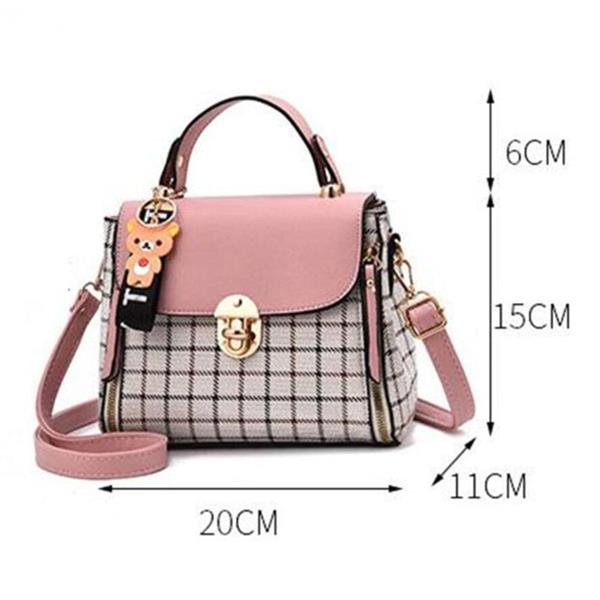 Grote foto koreaanse mode geruite tas voor dames schouderpakket crossbody handtas portemonnee sieraden tassen en uiterlijk damestassen