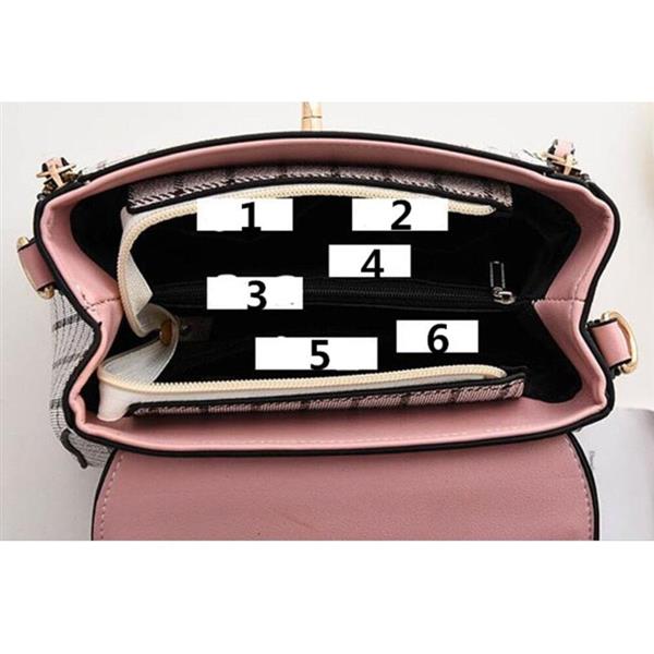 Grote foto koreaanse mode geruite tas voor dames schouderpakket crossbody handtas portemonnee sieraden tassen en uiterlijk damestassen