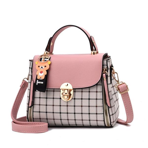 Grote foto koreaanse mode geruite tas voor dames schouderpakket crossbody handtas portemonnee sieraden tassen en uiterlijk damestassen