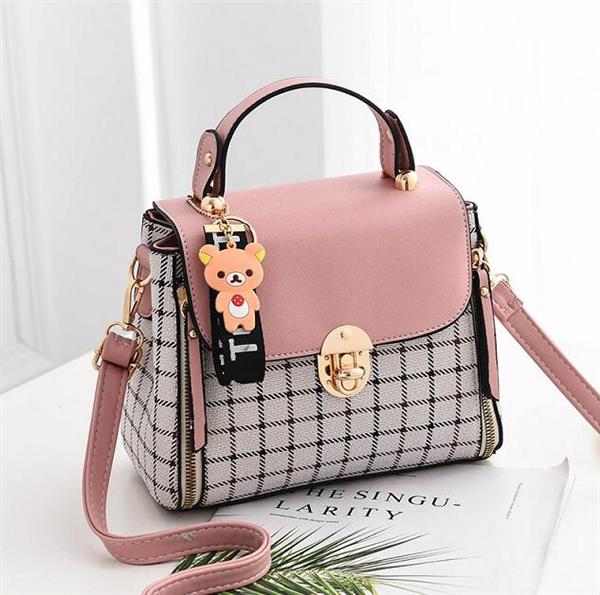Grote foto koreaanse mode geruite tas voor dames schouderpakket crossbody handtas portemonnee sieraden tassen en uiterlijk damestassen